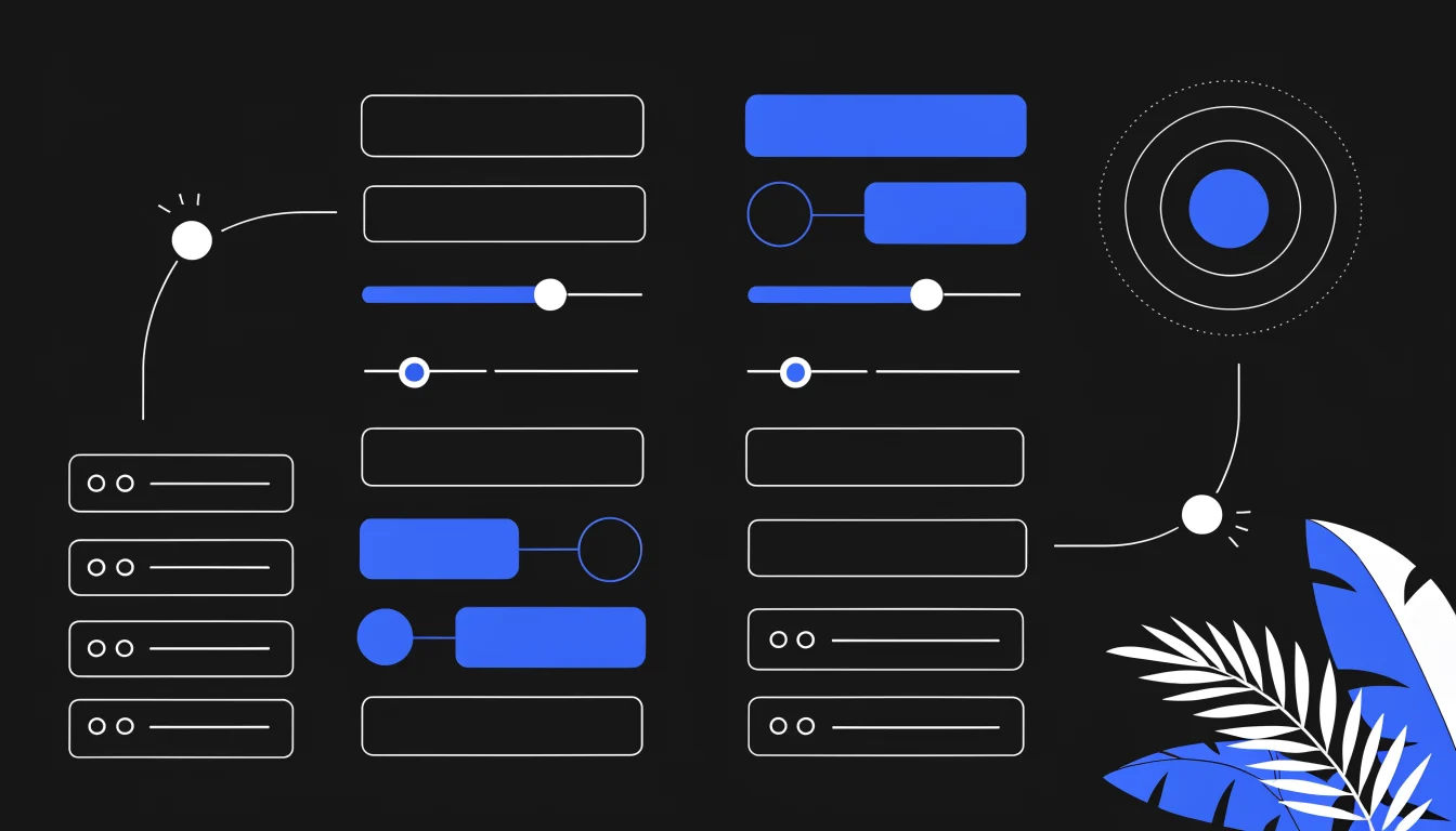Verybrands editorial illustration about bilingual SEO, with strategy cards, digital signals, and blue brand linework.