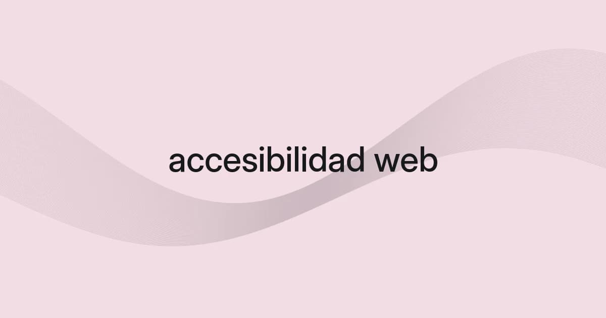 Portada con malla de líneas y texto sobre accesibilidad web