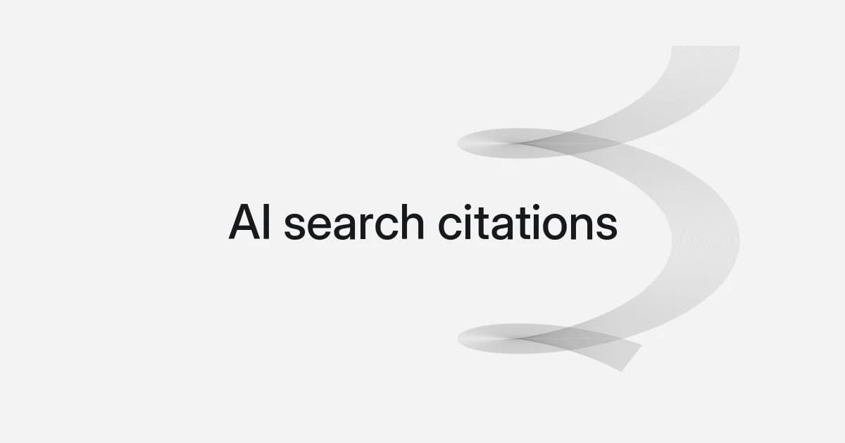 Wireframe and text cover about AI search citations