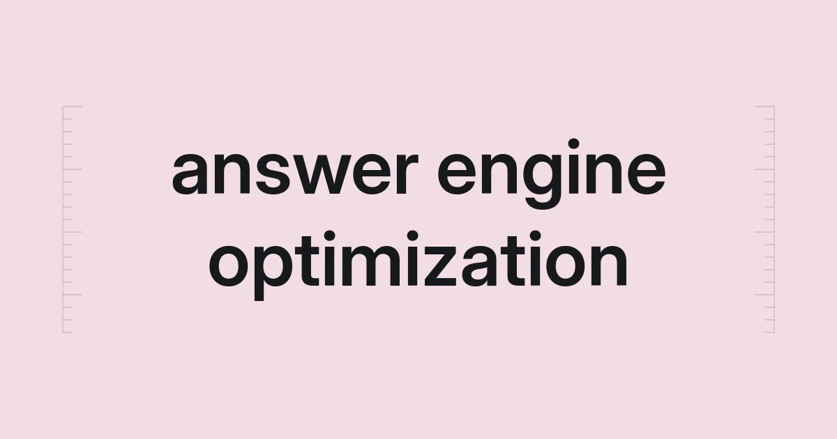 Typographic cover about answer engine optimization