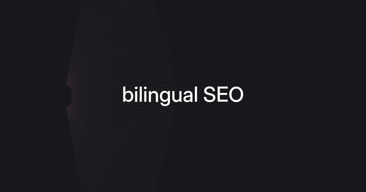 Wireframe and text cover about bilingual SEO