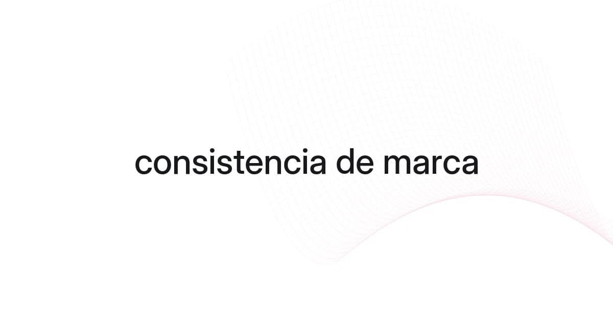 Portada con malla de líneas y texto sobre consistencia de marca