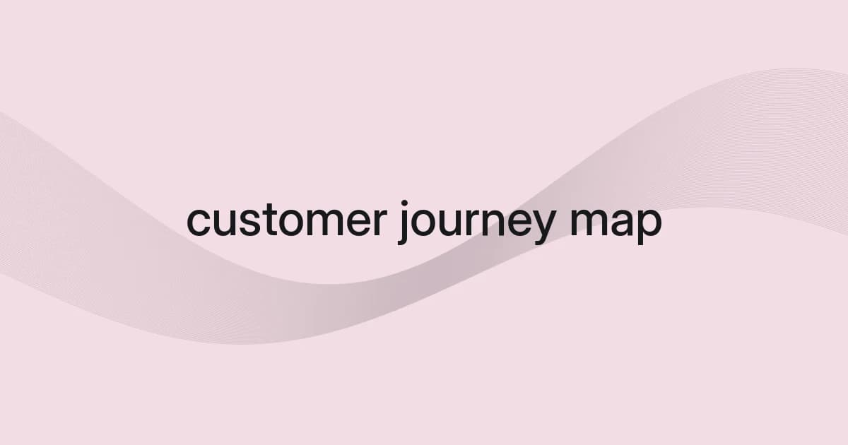 Wireframe and text cover about customer journey map