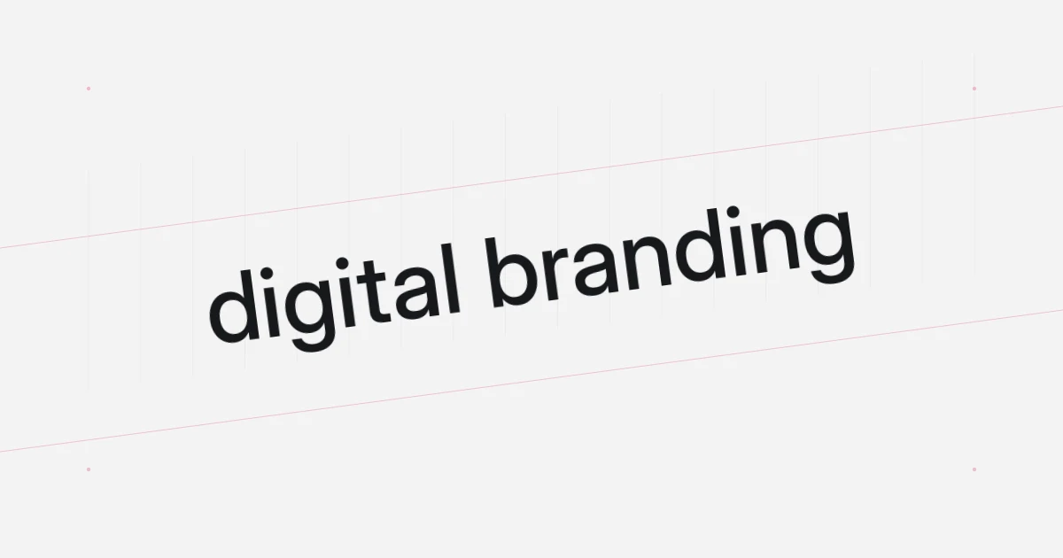 Typographic cover about digital branding