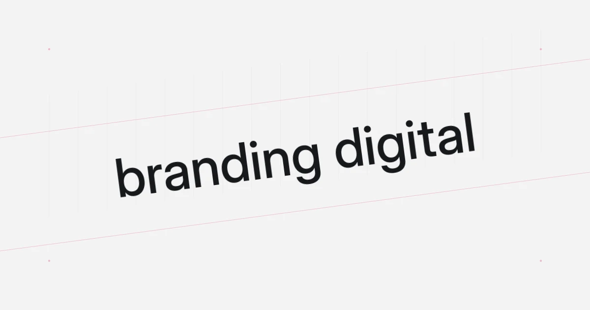 Portada tipográfica sobre branding digital