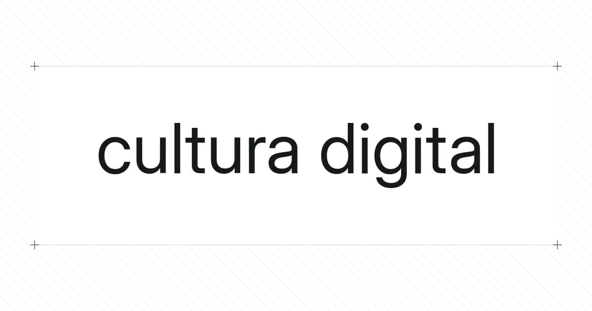 Portada tipográfica sobre cultura digital
