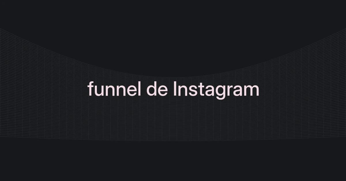 Portada con malla de líneas y texto sobre funnel de Instagram