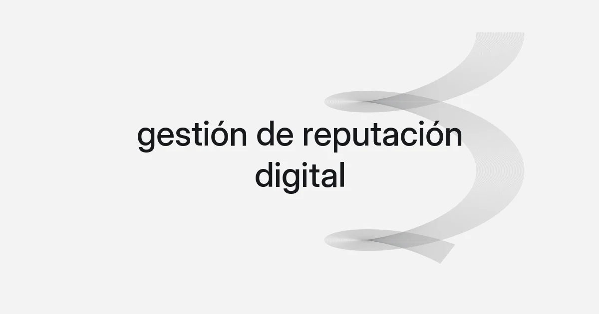 Portada con malla de líneas y texto sobre gestión de reputación digital