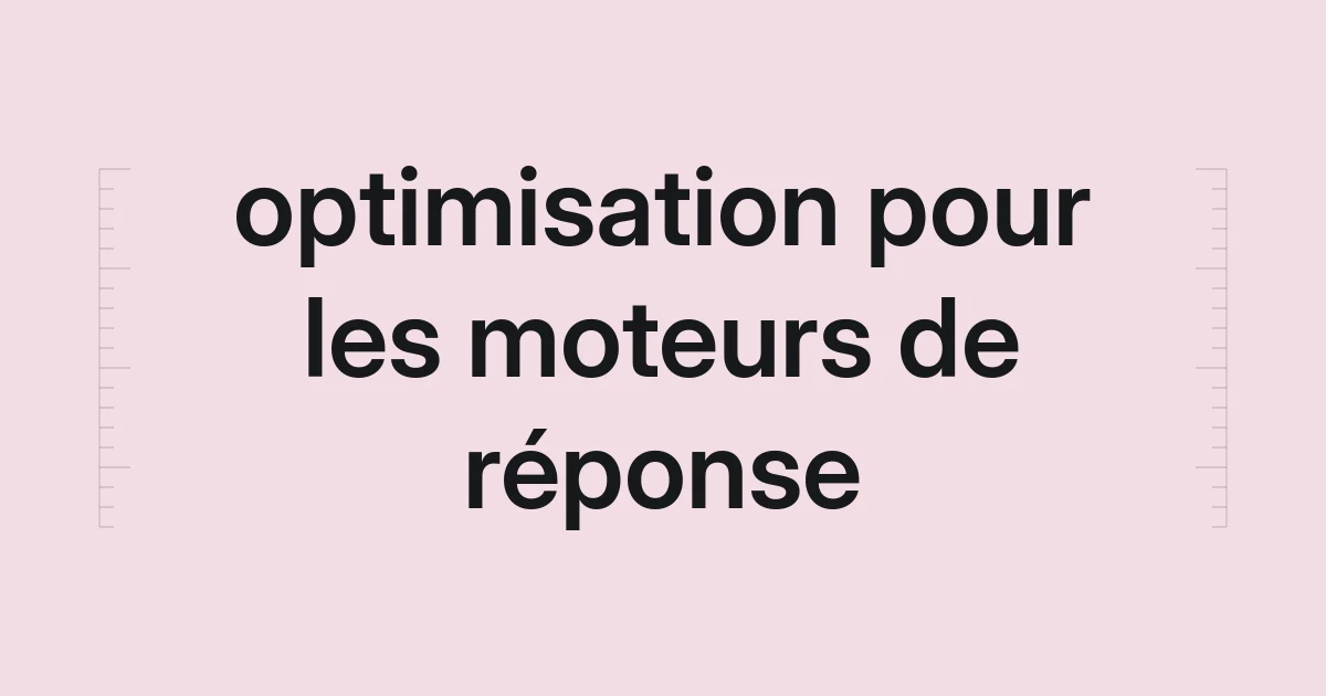Couverture typographique sur l'optimisation pour les moteurs de réponse