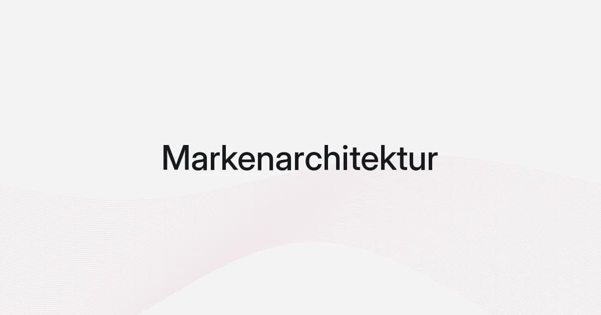 Cover mit Drahtgitter und Text zur Markenarchitektur