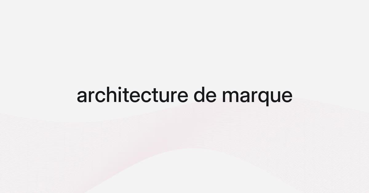Couverture avec structure filaire et texte sur l'architecture de marque