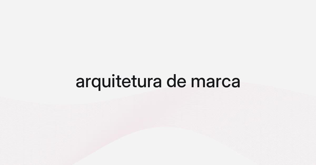 Capa com malha e texto sobre arquitetura de marca