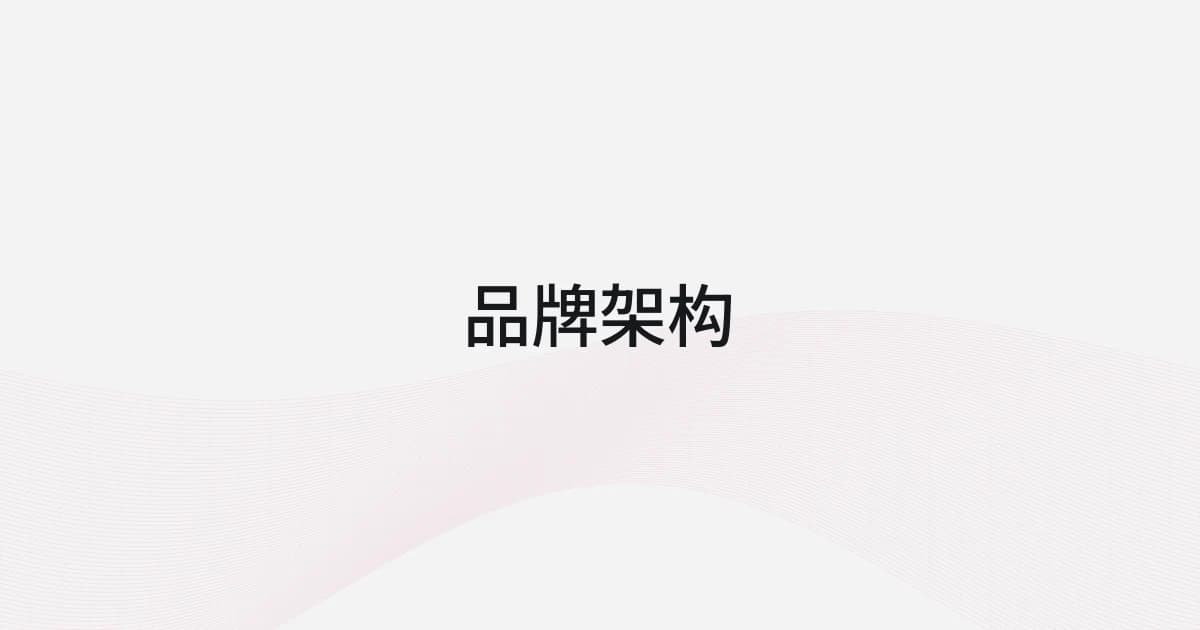 以品牌架构为主题的线框与文字封面