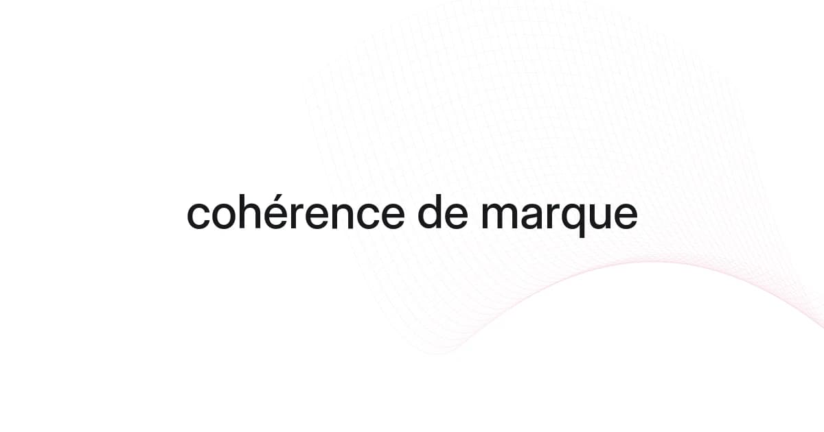 Couverture avec structure filaire et texte sur la cohérence de marque
