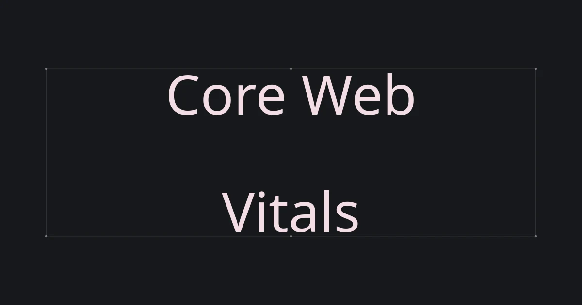 غلاف طباعي حول Core Web Vitals