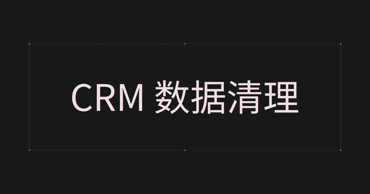 以 CRM 数据清理为主题的字体设计封面