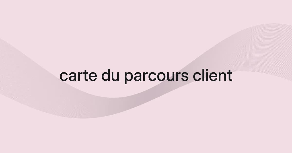 Couverture avec structure filaire et texte sur la carte du parcours client