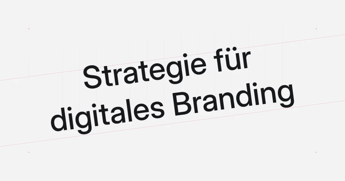 Typografisches Titelbild zum digitalen Branding