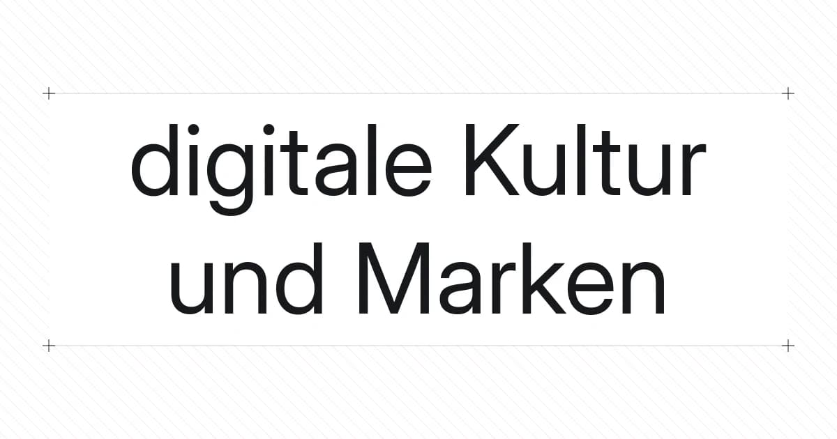 Typografisches Titelbild zur digitalen Kultur