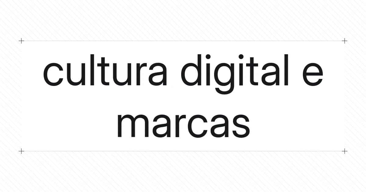 Capa tipográfica sobre cultura digital