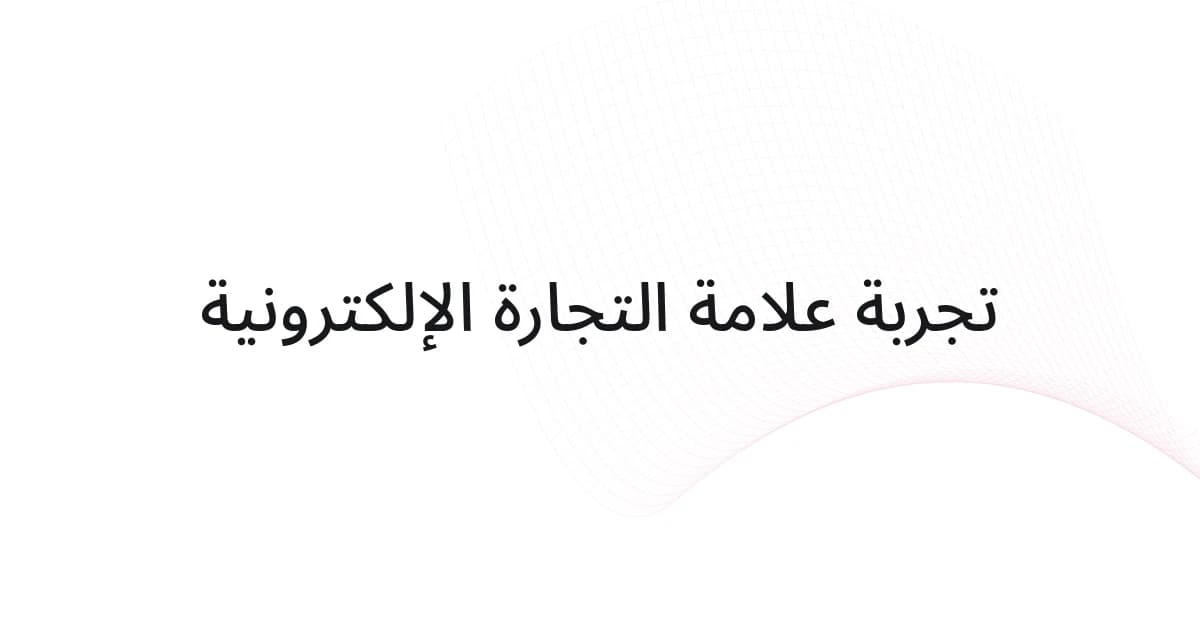 غلاف بشبكة خطوط ونص حول تجربة علامة التجارة الإلكترونية