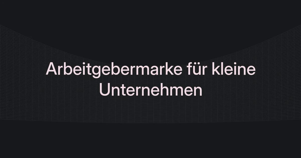 Cover mit Drahtgitter und Text zur Arbeitgebermarke kleiner Unternehmen