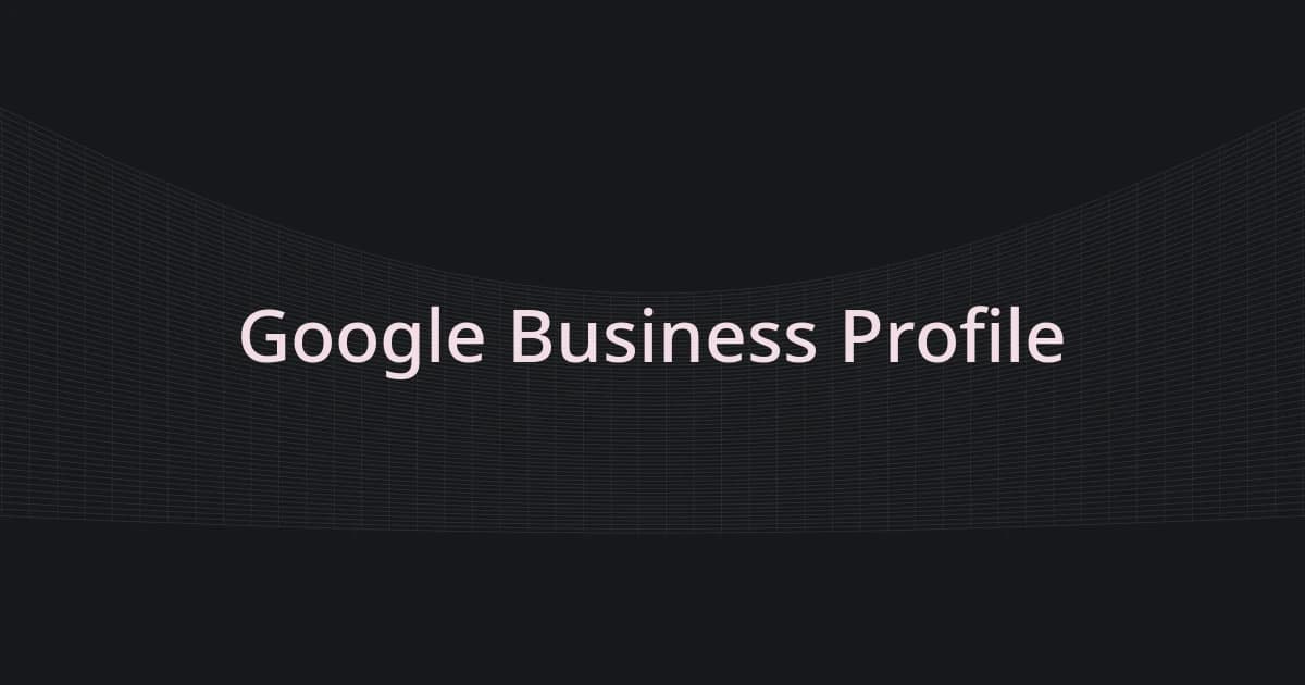 غلاف بشبكة خطوط ونص حول Google Business Profile