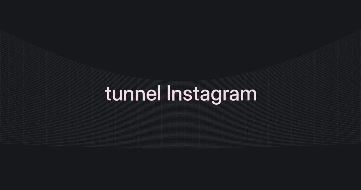 Couverture avec structure filaire et texte sur le tunnel Instagram