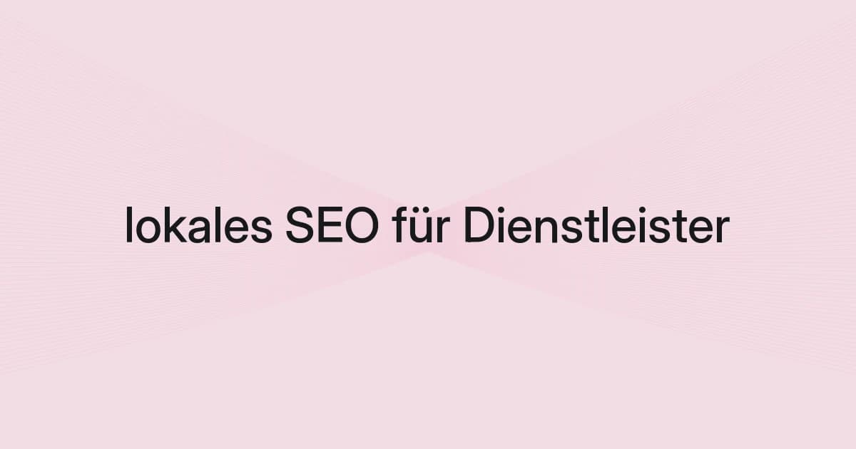 Titelbild mit Drahtgitter und Text zu lokalem SEO für Dienstleister