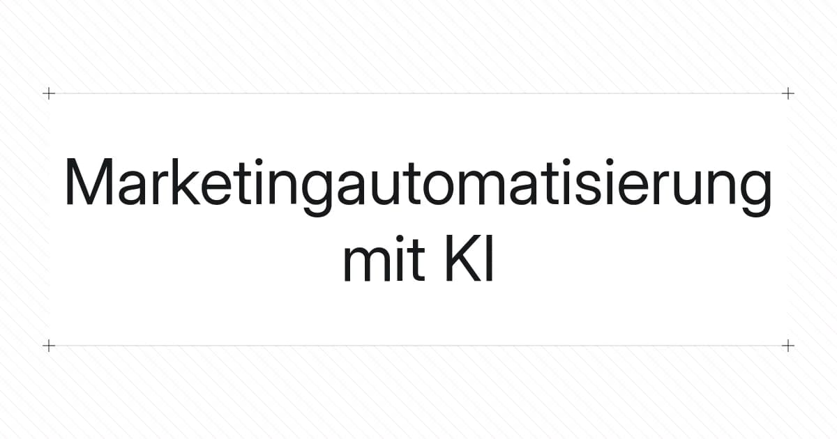 Typografisches Titelbild zur Marketingautomatisierung