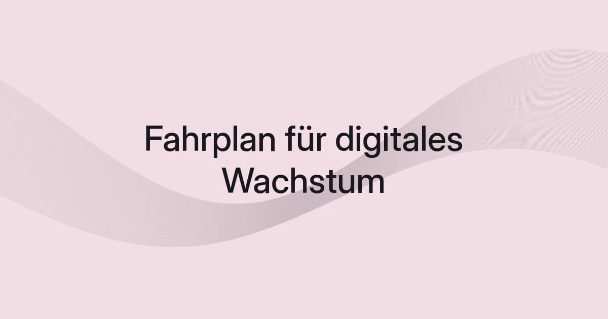Cover mit Drahtgitter und Text zum Fahrplan für digitales Wachstum