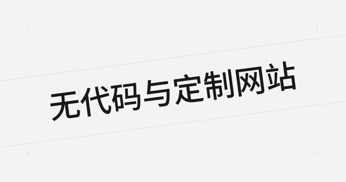以无代码与定制网站为主题的字体设计封面