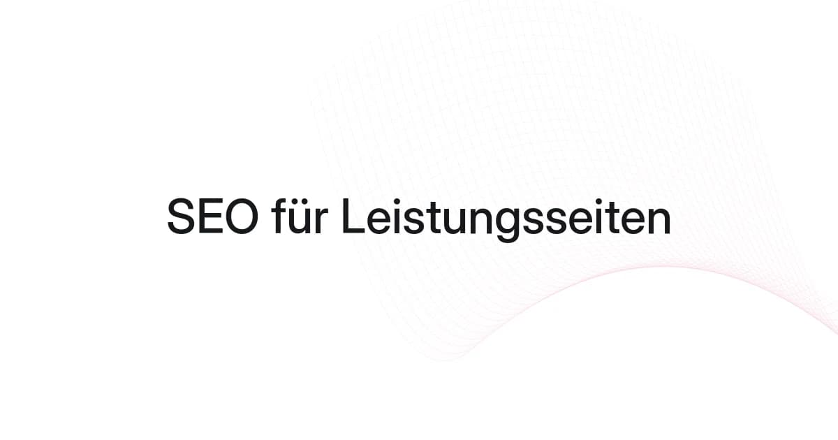 Cover mit Drahtgitter und Text über SEO für Leistungsseiten
