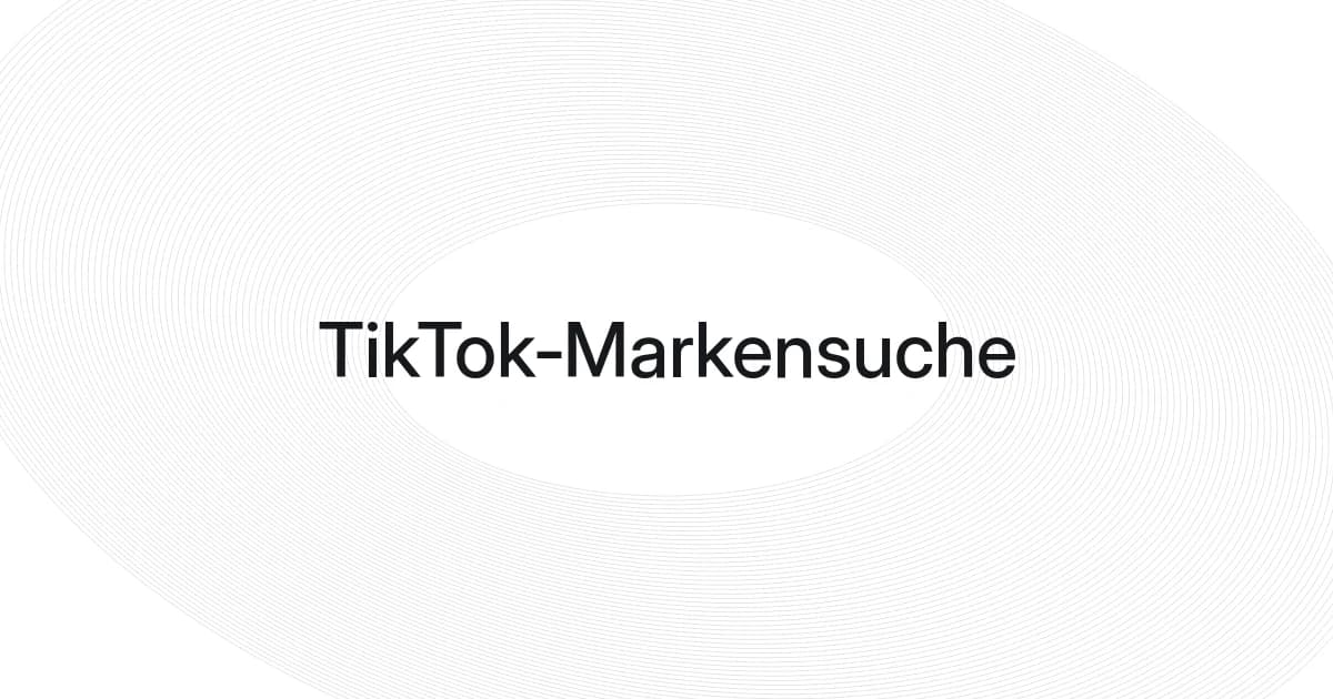 Cover mit Drahtgitter und Text zur TikTok-Markensuche