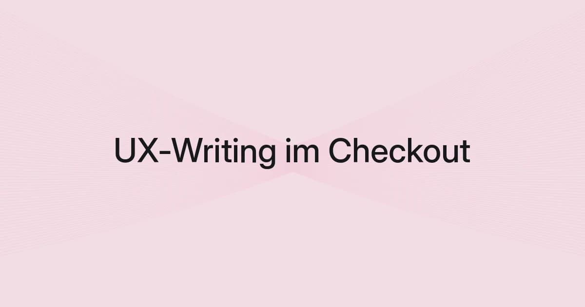 Cover mit Drahtgitter und Text über UX-Writing im Checkout