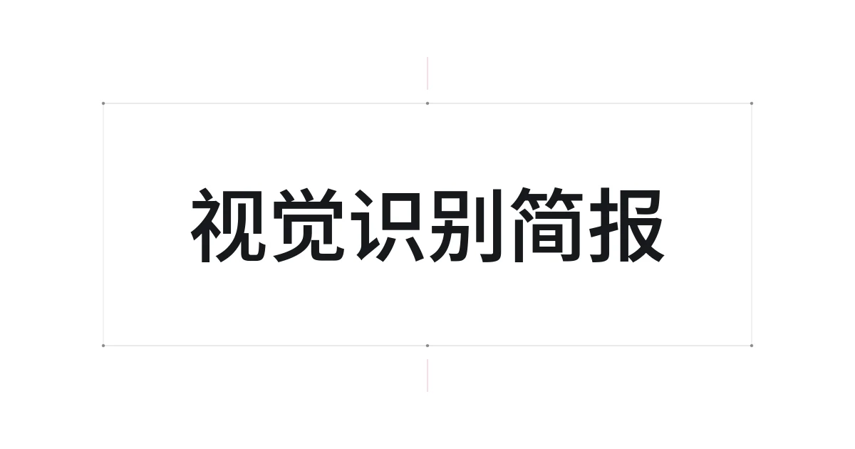 以视觉识别简报为主题的字体设计封面