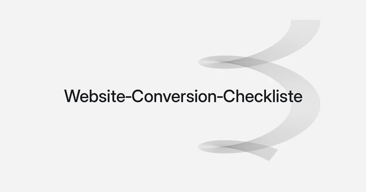 Titelbild mit Drahtgitter und Text zur Website-Conversion-Checkliste
