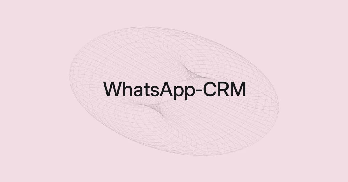 Cover mit Drahtgitter und Text über WhatsApp-CRM