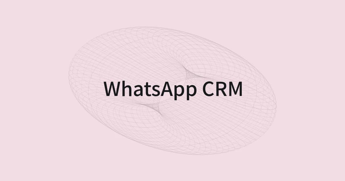 以 WhatsApp CRM 为主题的线框与文字封面