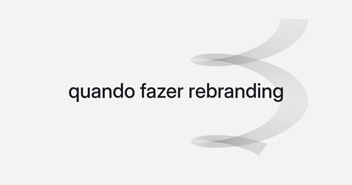 Capa com malha e texto sobre quando fazer rebranding